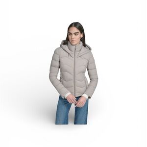 Women's Gray Puffer Jacket M